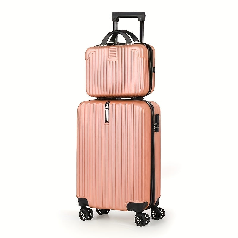 2-Piece Spinner Luggage Set – 20” Carry-On & 14” Crossbody Handbag